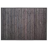 Atmosphera - Bambuslatten - dunkelgrau 120x170 cm - Dunkelgrau