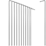 com-four® 12x Zelt-Heringe aus Stahl (12/36/72 Packung) 23cm x Ø 4mm - Lange und robuste...