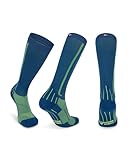 Abgestufte Kompression Socken für Männer & Frauen EU 43-47 // UK 9-12 Blau/Neon Gelb - 1...