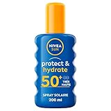 NIVEA Sun Protect & Hydrate Sonnenspray LSF 50+ 200 ml – wasserfeste Sonnencreme –...