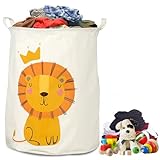 60L Wäschekorb Aufbewahrungskorb Kinder Faltbar Kinderzimmerkorb, Wäschekorb...