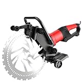 Betonsäge mit Wasserpumpe & 2 Diamant-Sägeblatt,3000 U/min,Maximale Schnitttiefe...