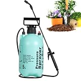 Manueller Drucksprüher - Sprühflasche für Gartenpflanzen, Gartensprüher Pumpsprüher |...