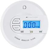 VisorTech Gasmelder: Kohlenmonoxid-Melder mit 10-Jahres-Sensor & Display, 85 dB, EN 50291...