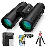 Binoteck 12x42 Fernglas für Erwachsene High Powered - Kompaktes BAK4 Fernglas mit Stativ...