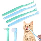 4 Stück Katzenzahnbürste Für Katzen Hundezahnbürste Zahnbürste Weiches Nylon Haustier...