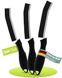 3er Set Hartborsten Ecken-Reinigungsbürste – stabile Kunststoff-/Edelstahl-Fugenbürste...