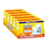 Swiffer Staubmagnet Nachfüllpackung, 25 Tücher (5×5) mit Febreze-Duft, Fängt Und...