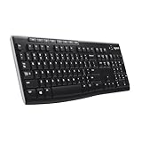 Logitech K270 Kabellose Tastatur für Windows, 2,4 GHz kabellos, Standardgröße,...