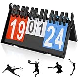 mizikuu 6-Stellige Anzeigetafel, Flip Sportanzeigetafel Digit Wettbewerbs Anzeigetafeln...