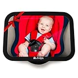 MyHappyRide Rücksitzspiegel fürs Baby, Bruchsicherer Auto-Rückspiegel für Babyschale,...