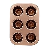 Cannele Form Antihaftbeschichtete Cupcake-Muffin-Formen Goldene Canneles Blech Backform...