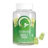 IVYBEARS MENS HAIR Biotin Gummibärchen, Hochdosierte Haarvitamine zum Erhalt...