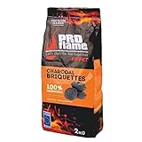 10kg Holzkohle Briketts aus Hartholz Grillbriketts Grillkohle Premium BBQ Kohle