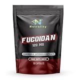 Nutrality Fucoidan Nahrungsergänzungsmittel aus reinem braunem Seetang-Extrakt, 120 mg,...