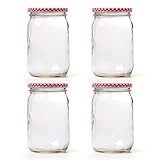 Blumixx Einmachgläser mit Schraubdeckel 8er Pack Einmachglas mit Deckel - 900ml...