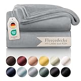Blumtal Kuscheldecke flauschig - OEKO-TEX zertifizierte Fleecedecke 150x200 cm - weiche...