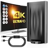 Digital DVBT2 TV Antenne mit Verstärker, Zimmerantenne für Fernseher, DVBT...