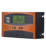 Uxsiya Einstellbarer Solarladeregler zum Aufladen von Solarladungen für Mobiltelefone