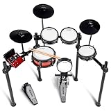 Alesis Nitro Pro E Schlagzeug mit leisen Dual Zone Mesh Pads, 500+ authentischen...