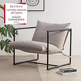 Zinus Aidan Extragroß Sling Akzent-Sessel 78x69x78 - Sessel mit Metallrahmen und...