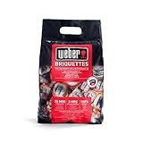 Weber 17705 Briketts 3 kg, kurze Anzündzeit, lange Brenndauer, natürliche...