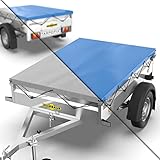 Tarpofix® Anhängerplane Flachplane 211x116x8 cm - ECHTES PVC PLANENMATERIAL -...