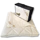 Meivita Merino Schafschurwolle Ganzjahresdecke (200 x 220 cm)