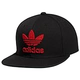 adidas Herren Originals Snapback Flatbrim Cap, Black/Better Scarlet,...
