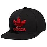adidas Herren Originals Snapback Flatbrim Cap, Black/Better Scarlet,...