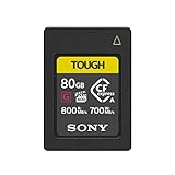 Sony CEA-G80T Compact Flash Express Speicherkarte (80GB, Typ A, 800 MB/s Lesen, 700 MB/s...