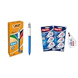 BIC Kugelschreiber Set 4 Colours, Original, 12er Pack, Ideal für das Büro, das Home...