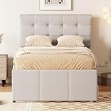 BLUON HOME Polsterbett, Doppelbett, Familienbett, Ehebett mit DREI Schubladen,...
