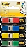 Post-it Index Flags schmal, Packung mit 4 Spendern, 35 Blatt pro Spender, 11, 9 mm x 43, 2...