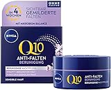 NIVEA Q10 Anti-Falten Beruhigung Nachtpflege (50 ml), feuchtigkeitsspendende Nachtcreme...