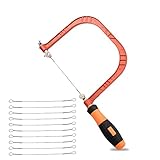 Rheross 12,7 cm Laubsäge, Holzbearbeitung, Handsäge, mit extra 10 Stück, 130 mm...