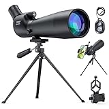 AMNF Spektiv 20-60X80mm mit Stativ, Abgewinkeltes Teleskop FMC BAK4 Porro Prisma...
