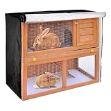 Maodom Außen Kaninchenstall Abdeckung,Wasserdichte Winddichte Winter Schutzausrüstung -...