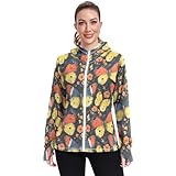 EtherSpher Nature Butterfly Wild Style Damen-Kapuzenpullover, Reißverschluss, schnell...