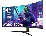 Z-Edge 34 Zoll Curved Gaming Monitor 21:9 Ultrawide, 165Hz(DP) 100Hz(HDMI) 1ms...