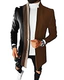 Ying Jacke Herren Modern Urban Jugend Langarm Jacke Herren Mittlere Länge Mode Casual...