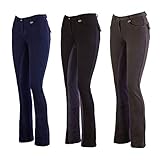 LAZURA Damen Jodhpur Reithose Vollbesatz Comfort Asphalt 44