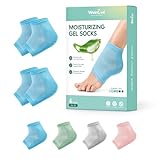 Welnove Feuchtigkeitsspendende Fersensocken – 2 Paar mit Aloe Vera-Extrakt...
