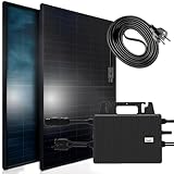 SUNNIVA® 1300W Balkonkraftwerk 800W komplett Steckdose, TSUN 800W Wechselrichter, PV...