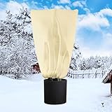 Tobengda Winterschutz-für-Kübelpflanzen-160x180cm, Winterschutz für Pflanzen 80g/m²...