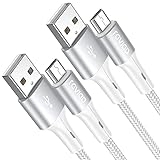 RAVIAD Micro USB Kabel [2Pack 2M] Nylon High Speed Android Handy Ladekabel für...