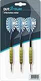 OUT2PLAY Unisex Jugend Metall-dartpfeile 3er Set, Mehrfarbig, M