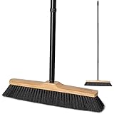 Hausfelder Besen mit Stiel 40 cm breit, Zimmerbesen und Saalbesen innen, weiche...