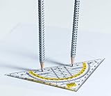 KREISLINEAL Geometrie Dreieck / Geodreieck zum Kreise zeichnen, bruchsicher,...