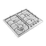 Brenner Camping Herd Doppelbrenner 58 * 50cm Gaskochfeld Gas/LPG Herd Portable Outdoor BBQ...